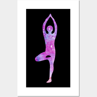 Yoga Namaste Watercolor Yogi Pose Posters and Art